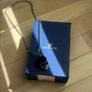 Swarovski Midnight Blue Skull Necklace